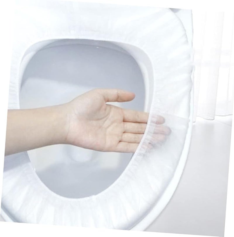 50 Pack Disposable Toilet Seat Covers Portable Bathroom Sanitary Liners - Image 3